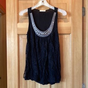 🖤lush Black Tank Top